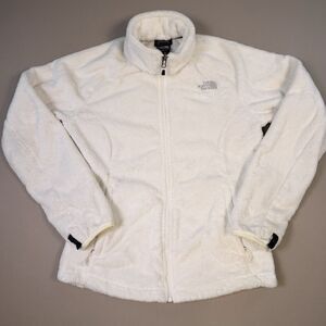 The North Face Women's White Fleece Jacket Size Medium